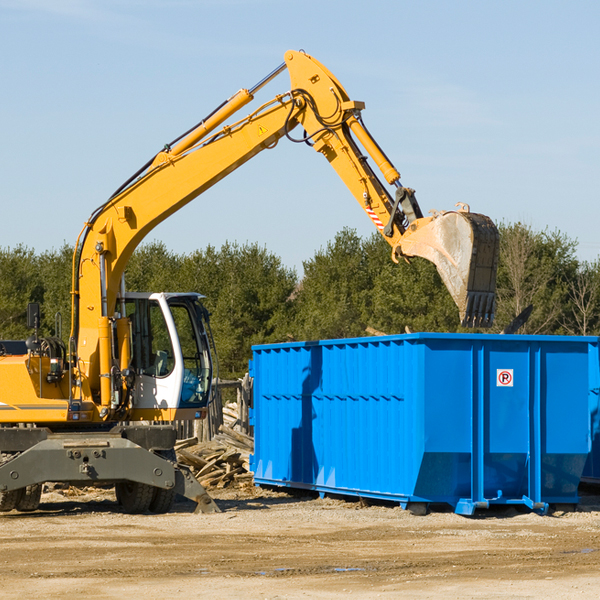 are there any restrictions on where a residential dumpster can be placed in Aquia Harbour VA